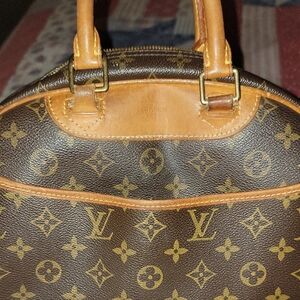 Louis Vuitton Monogram Canvas Bag with Tan Accents MI0094 MADE IN FRANCE